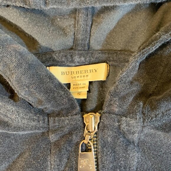 Burberry Navy Blue Hooded Sweatshirt - Picture 3 of 8